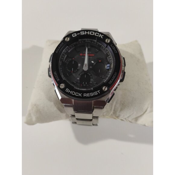 CASIO G-SHOCK GST-W1000D 5445 Solar Black Silver SS Round Ana-Digi 52mm Mens 832 - Picture 3 of 16